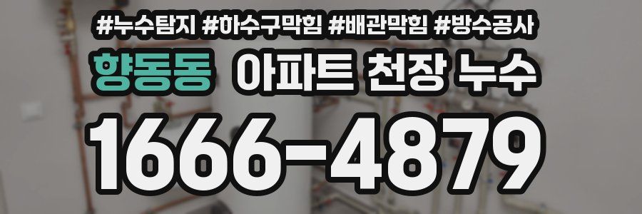 향동동 아파트 천장 누수