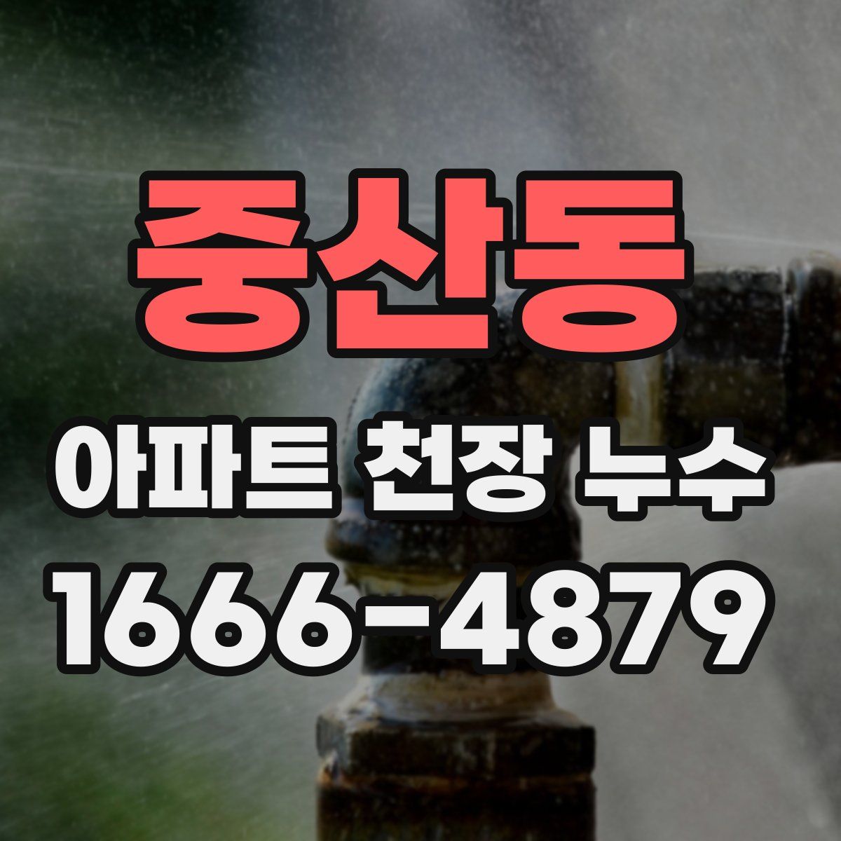 중산동 아파트 천장 누수