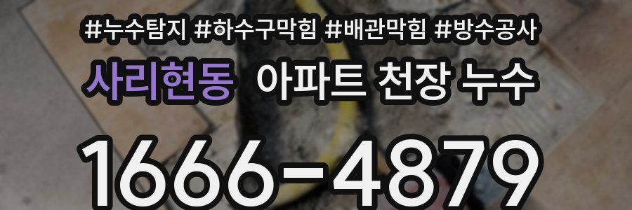 사리현동 아파트 천장 누수