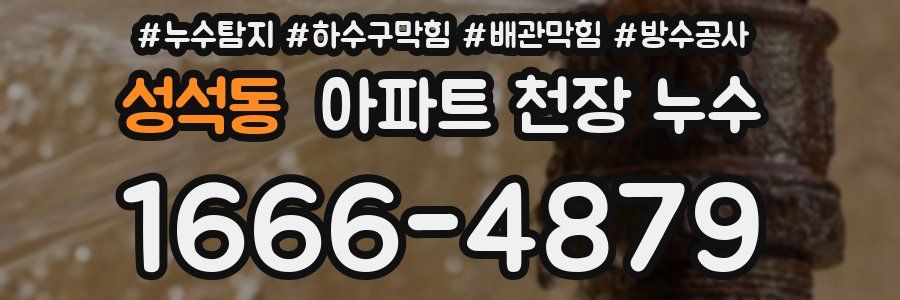 성석동 아파트 천장 누수