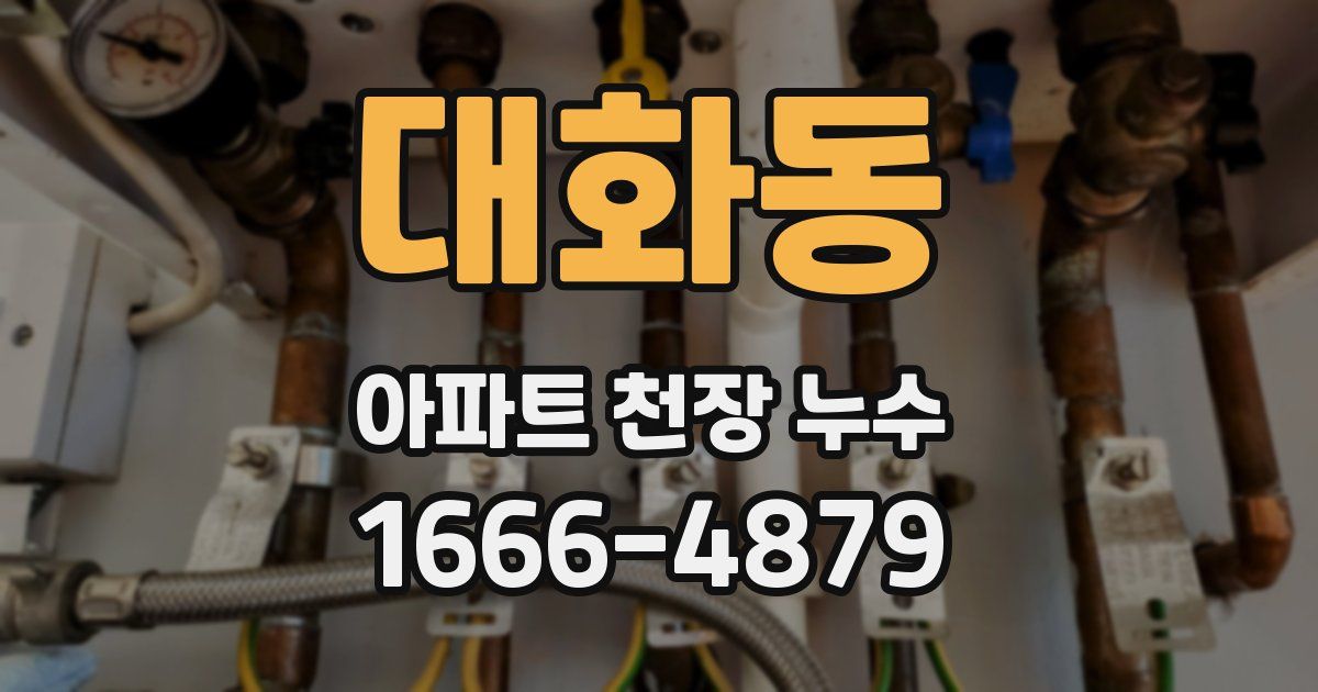 대화동 아파트 천장 누수