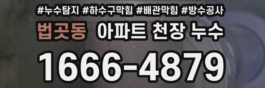 법곳동 아파트 천장 누수