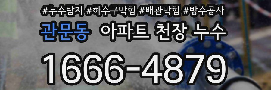 관문동 아파트 천장 누수