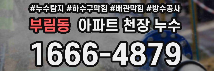 부림동 아파트 천장 누수