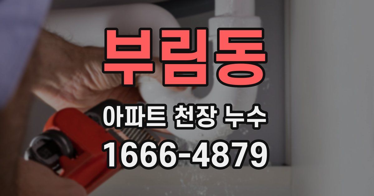 부림동 아파트 천장 누수