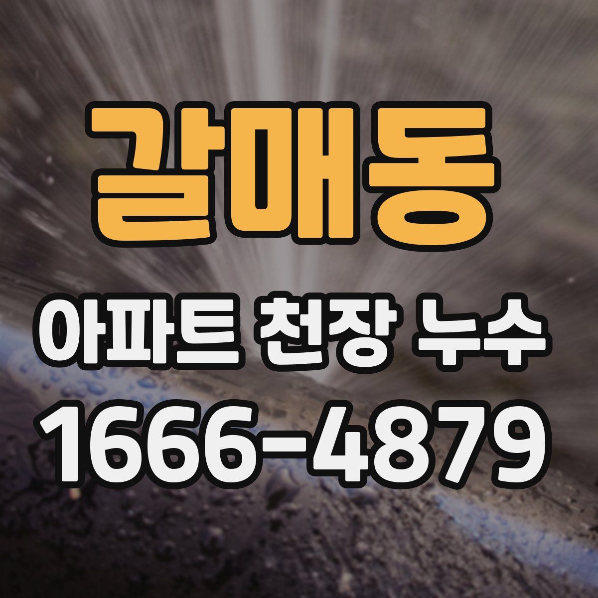 갈매동 아파트 천장 누수