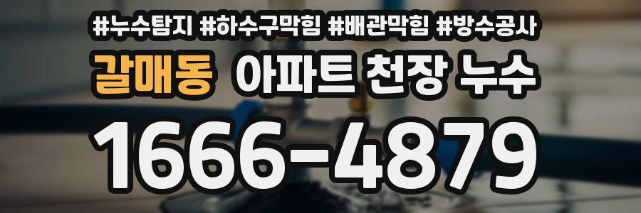 갈매동 아파트 천장 누수