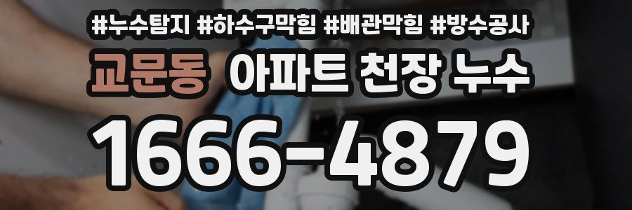 교문동 아파트 천장 누수