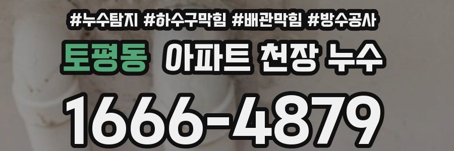 토평동 아파트 천장 누수