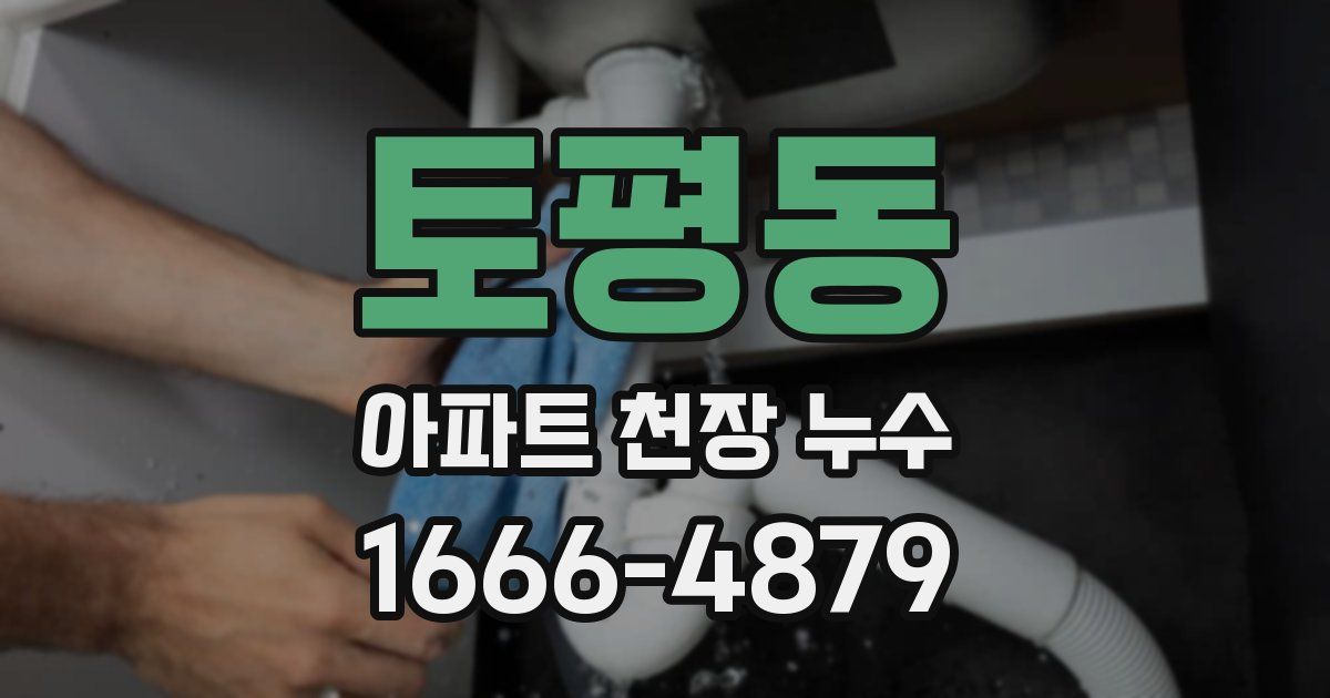 토평동 아파트 천장 누수