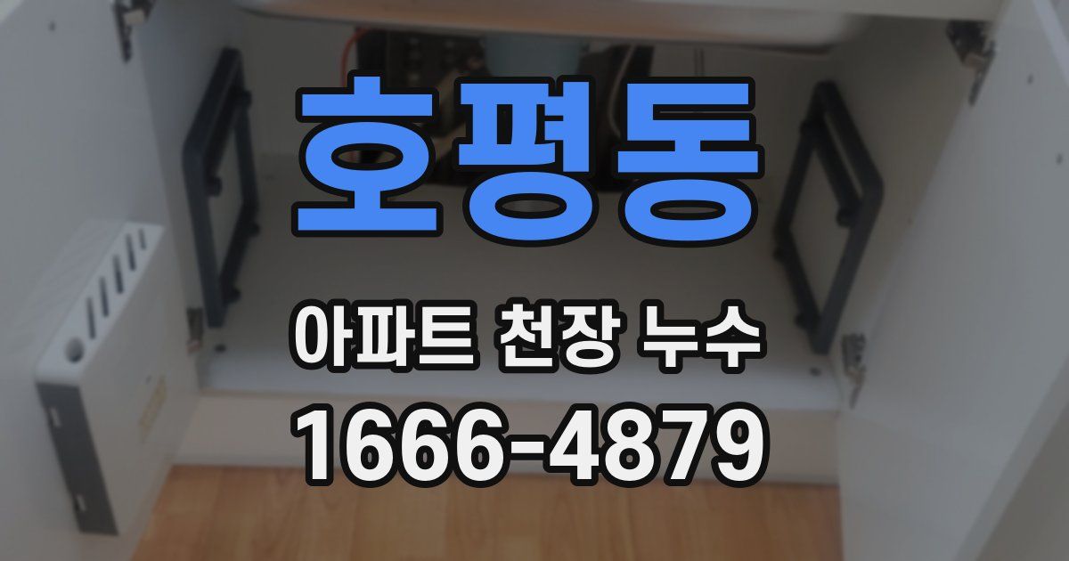 호평동 아파트 천장 누수
