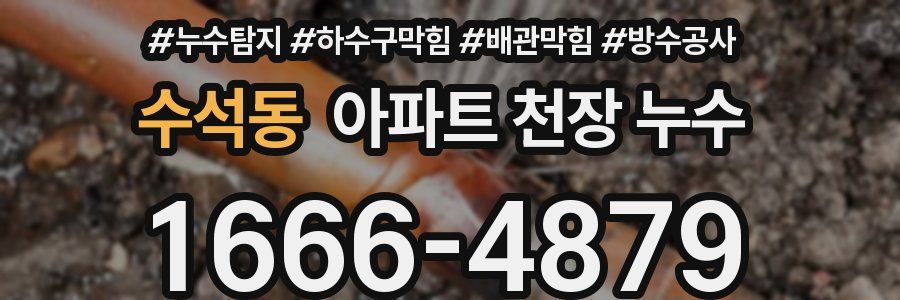 수석동 아파트 천장 누수