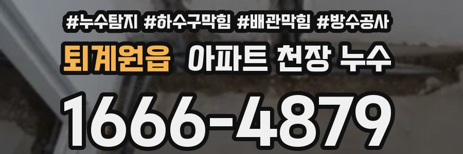 퇴계원읍 아파트 천장 누수