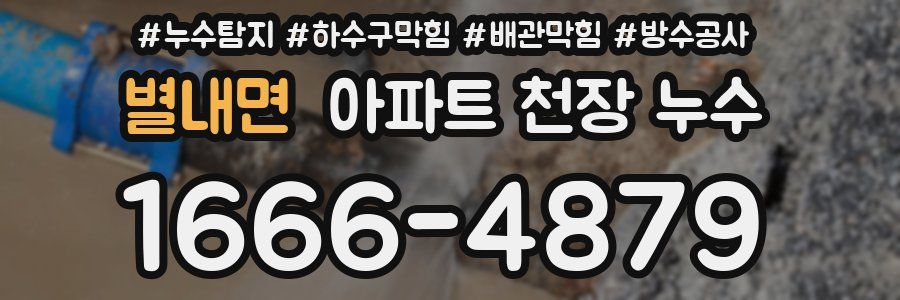 별내면 아파트 천장 누수