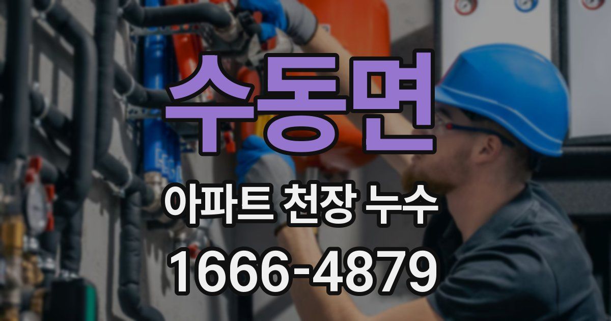 수동면 아파트 천장 누수
