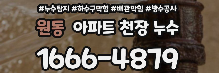 원동 아파트 천장 누수