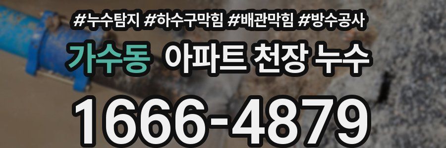 가수동 아파트 천장 누수