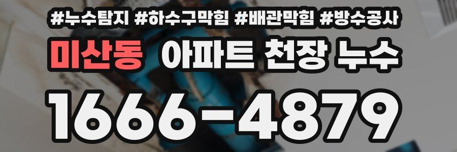 미산동 아파트 천장 누수