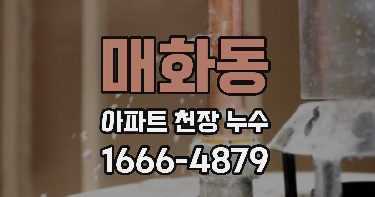 매화동 아파트 천장 누수