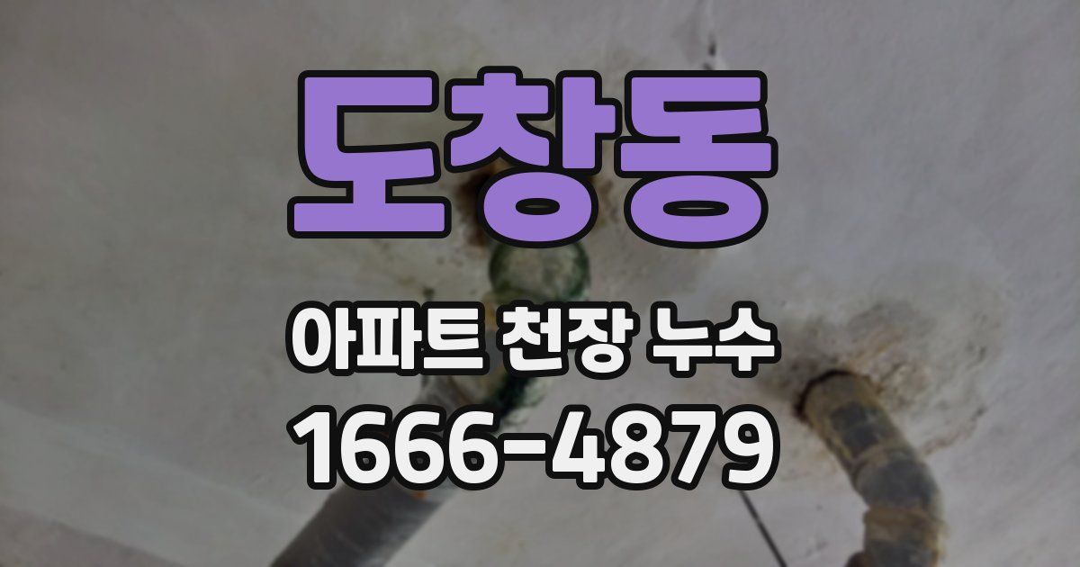 도창동 아파트 천장 누수