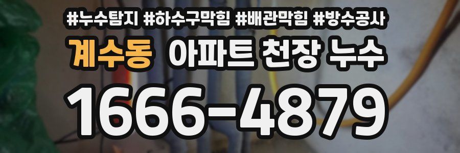 계수동 아파트 천장 누수