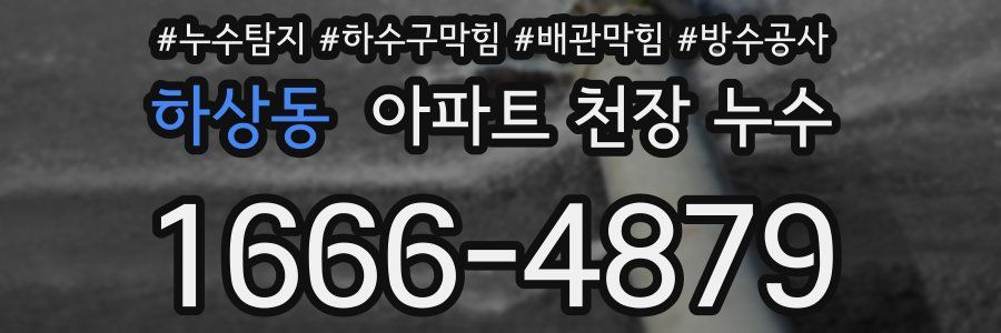 하상동 아파트 천장 누수