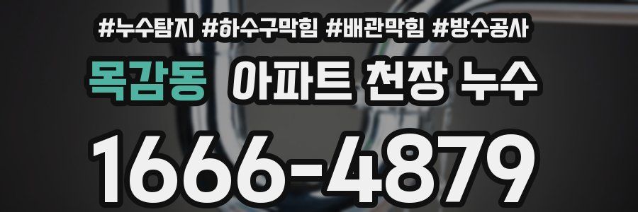 목감동 아파트 천장 누수