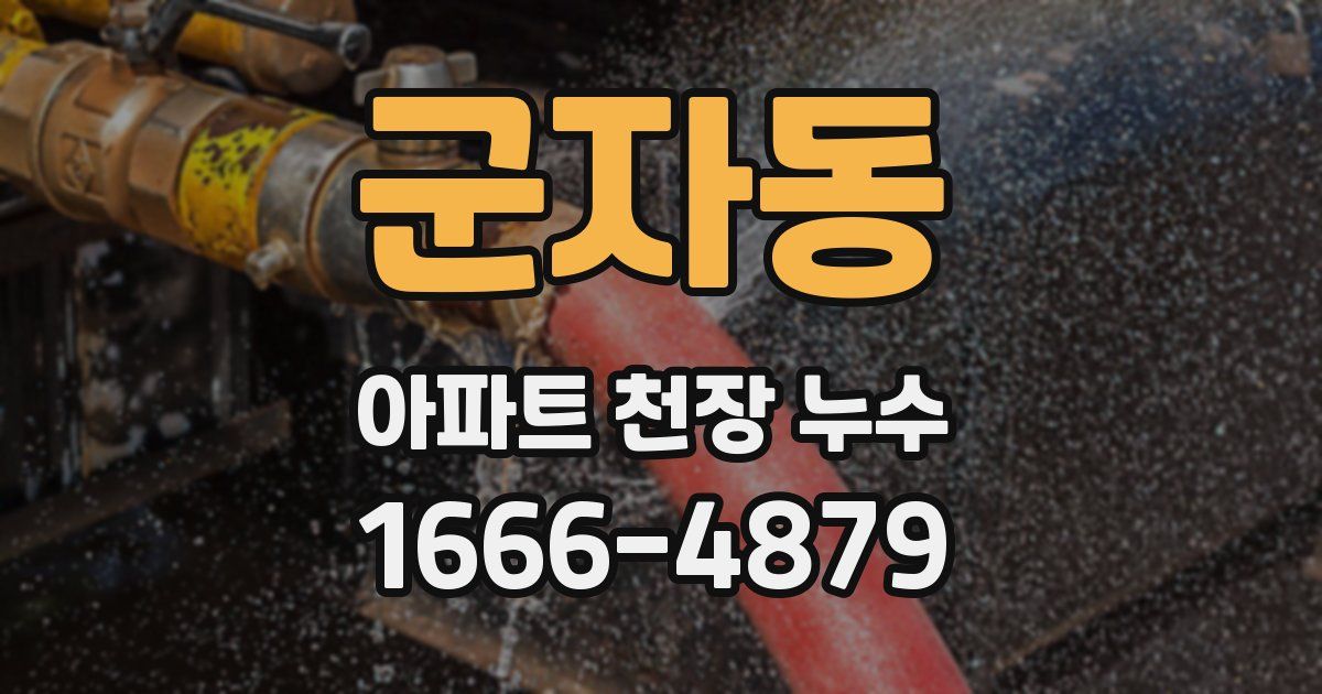 군자동 아파트 천장 누수