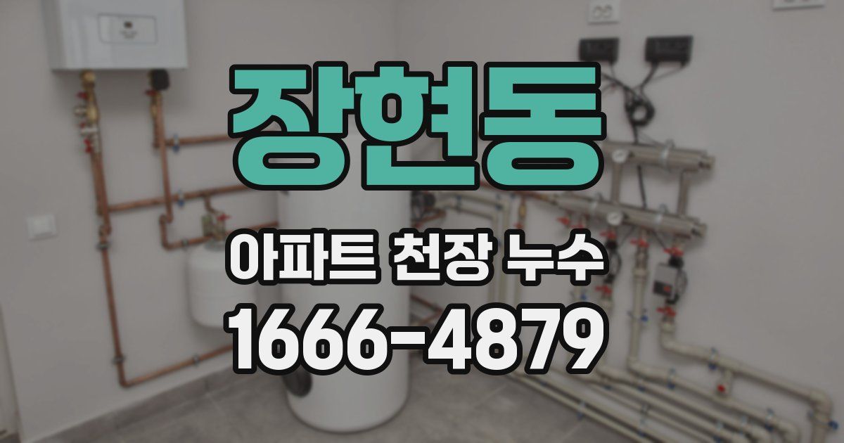 장현동 아파트 천장 누수