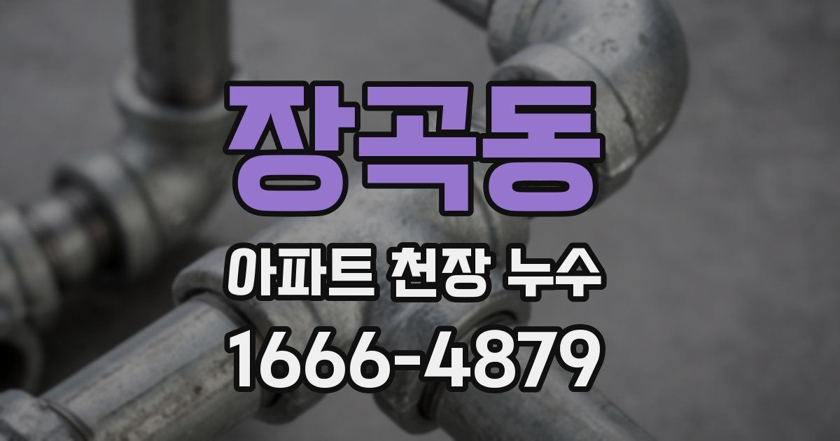 장곡동 아파트 천장 누수