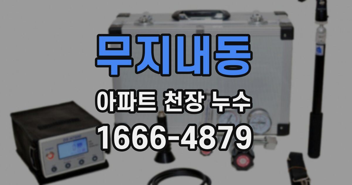 무지내동 아파트 천장 누수
