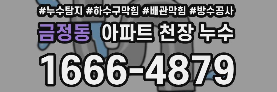 금정동 아파트 천장 누수
