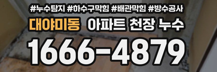 대야미동 아파트 천장 누수