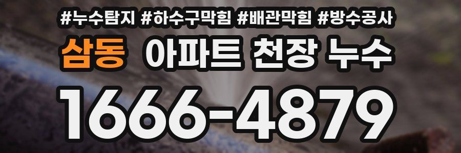 삼동 아파트 천장 누수
