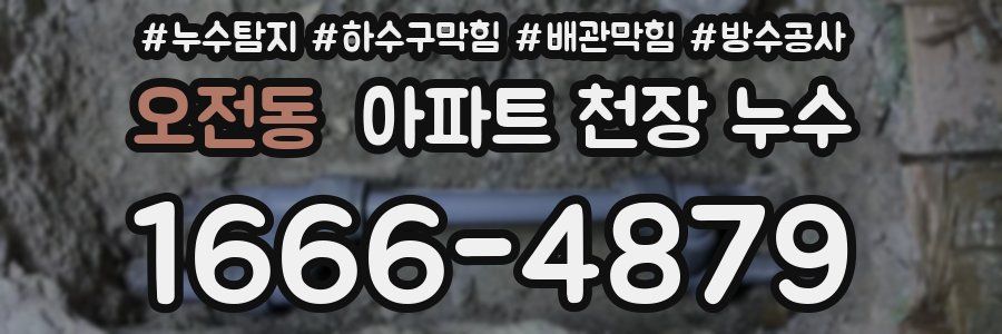 오전동 아파트 천장 누수