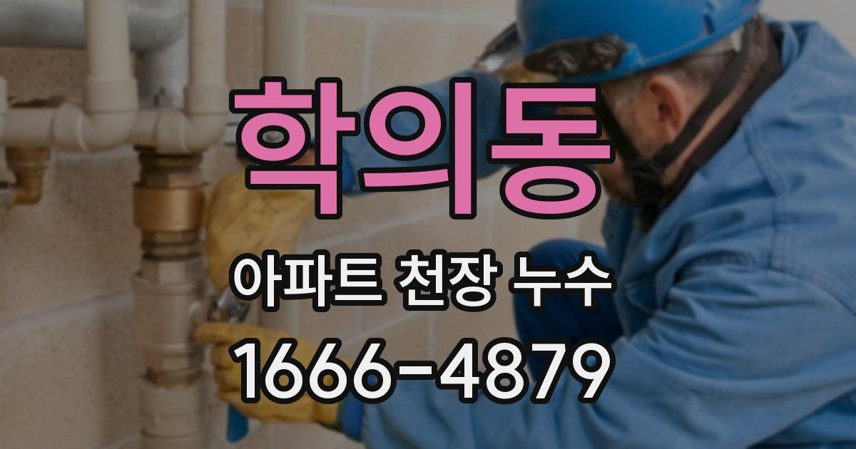 학의동 아파트 천장 누수