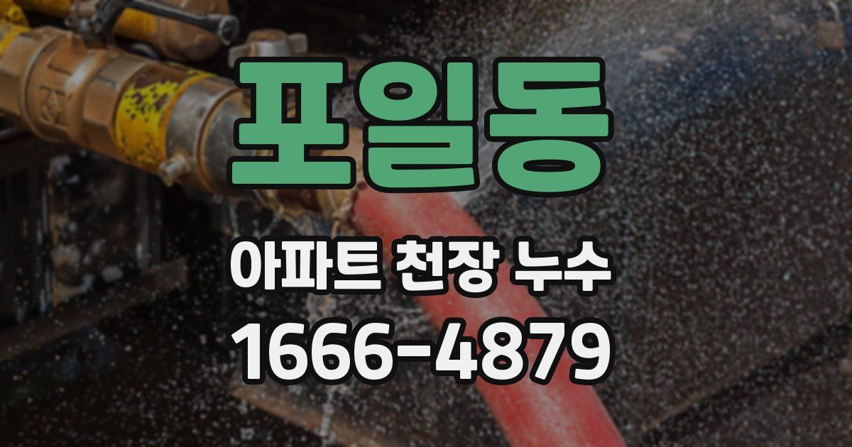 포일동 아파트 천장 누수
