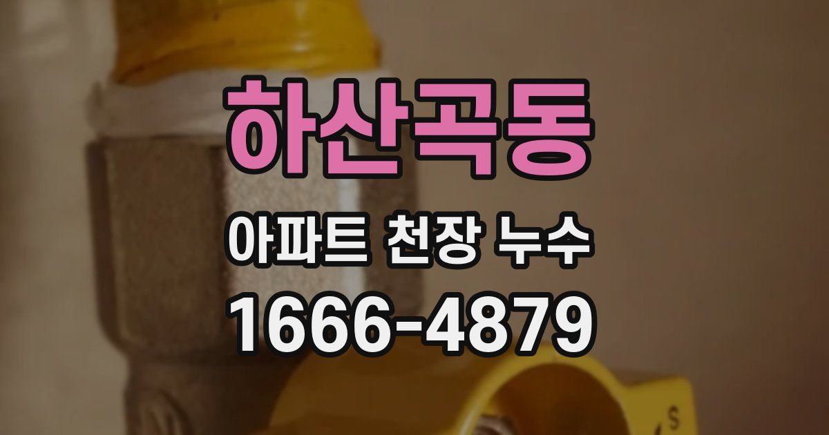 하산곡동 아파트 천장 누수