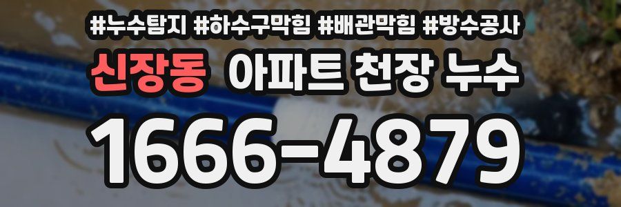 신장동 아파트 천장 누수