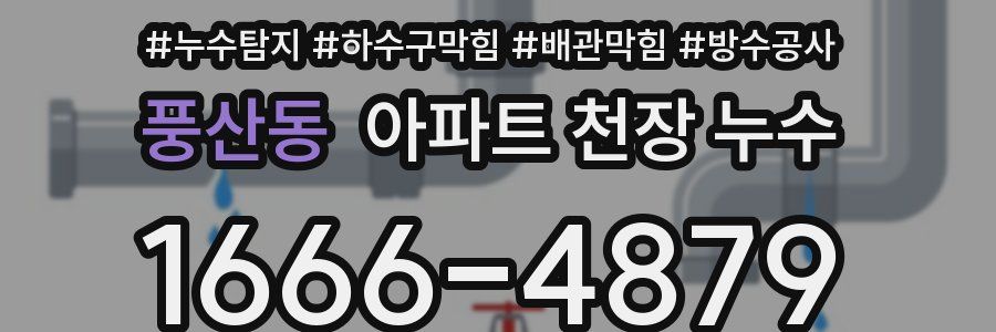 풍산동 아파트 천장 누수
