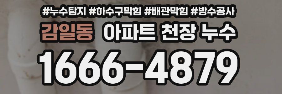 감일동 아파트 천장 누수