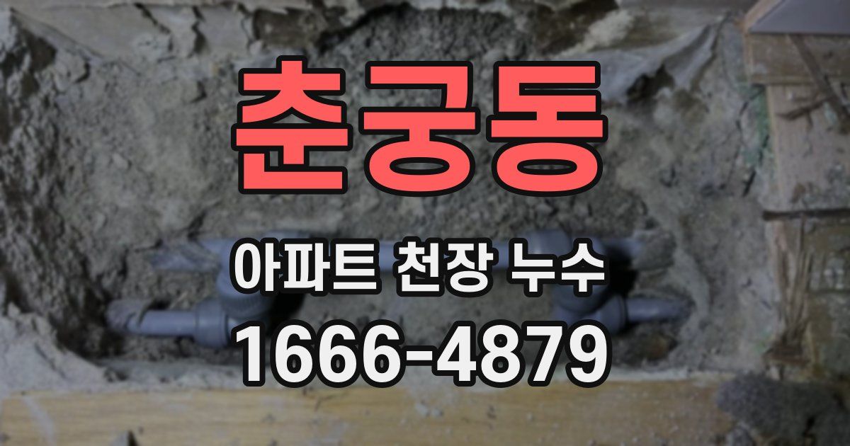 춘궁동 아파트 천장 누수