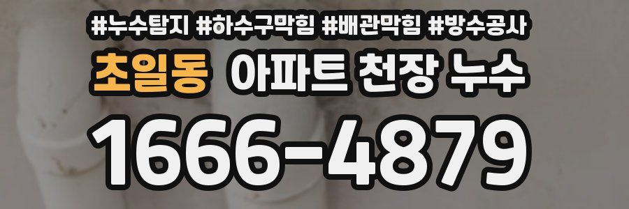 초일동 아파트 천장 누수