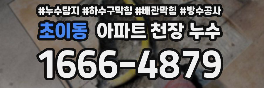 초이동 아파트 천장 누수