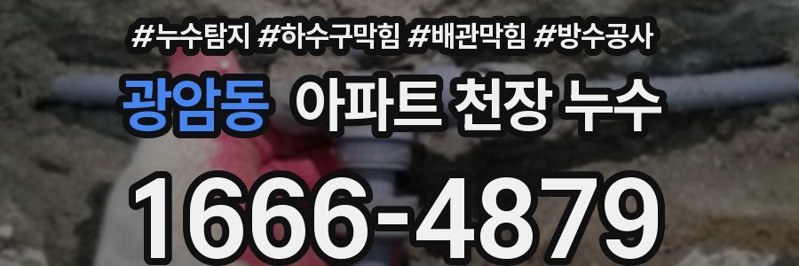 광암동 아파트 천장 누수