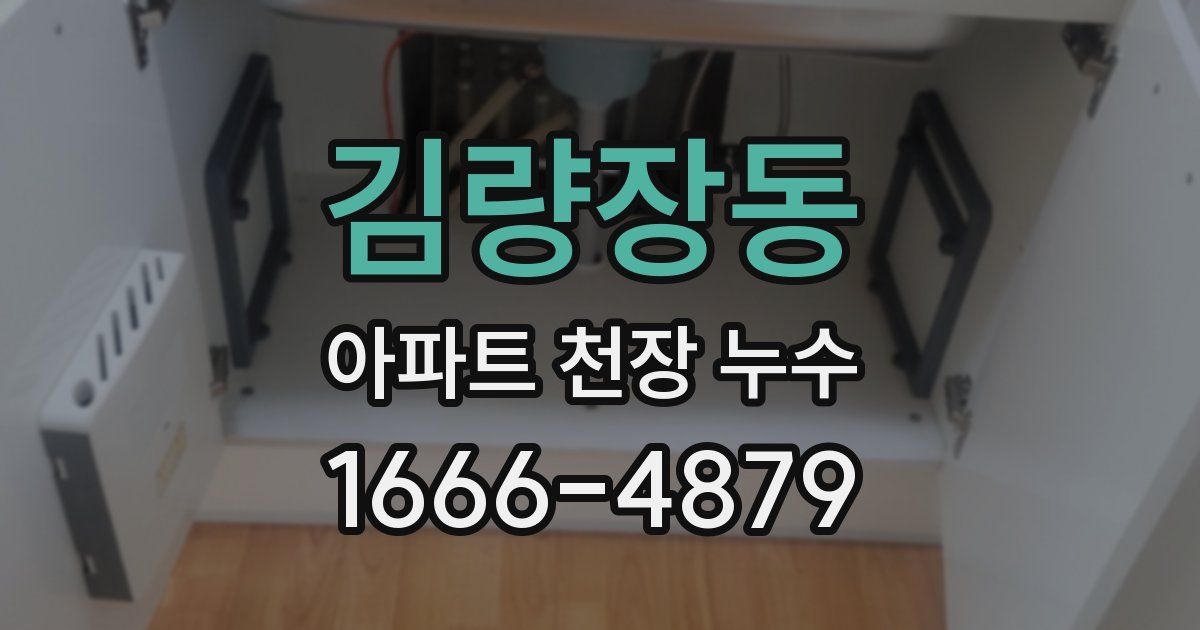 김량장동 아파트 천장 누수