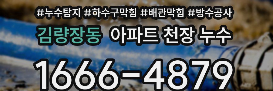 김량장동 아파트 천장 누수