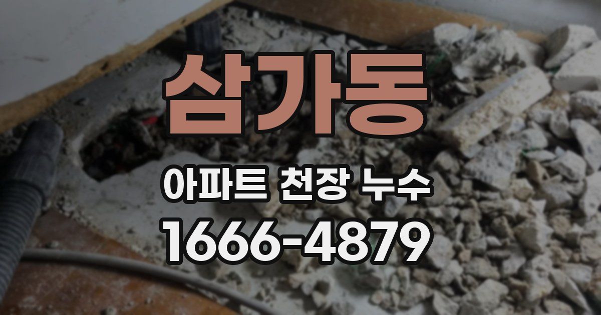 삼가동 아파트 천장 누수