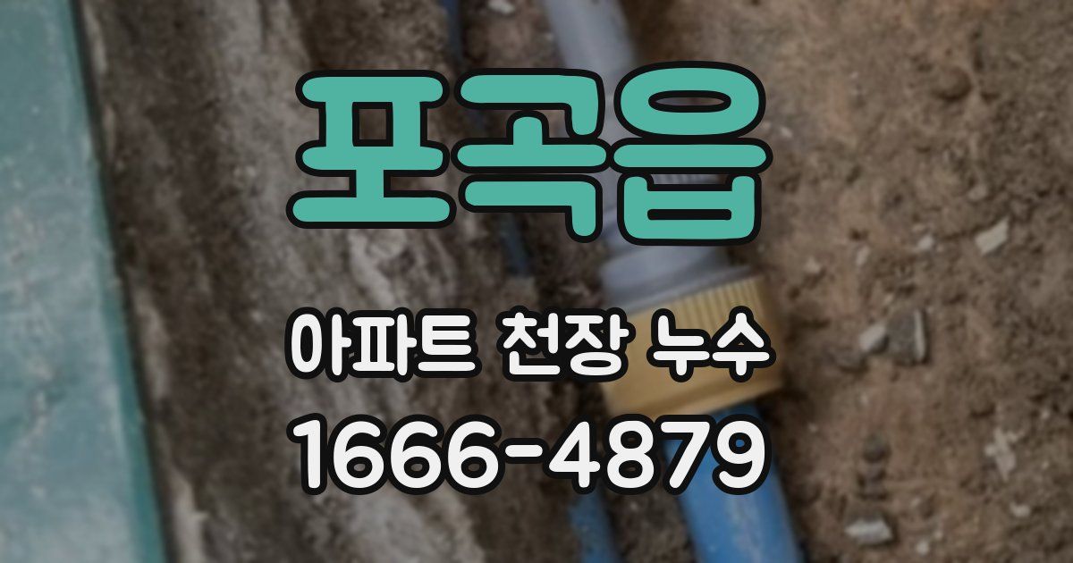포곡읍 아파트 천장 누수