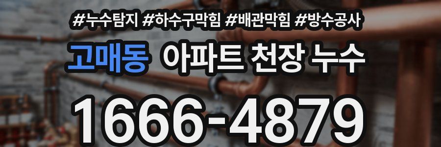고매동 아파트 천장 누수